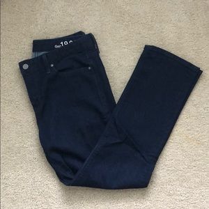 EUC Gap Real Straight Dark Wash Denim.